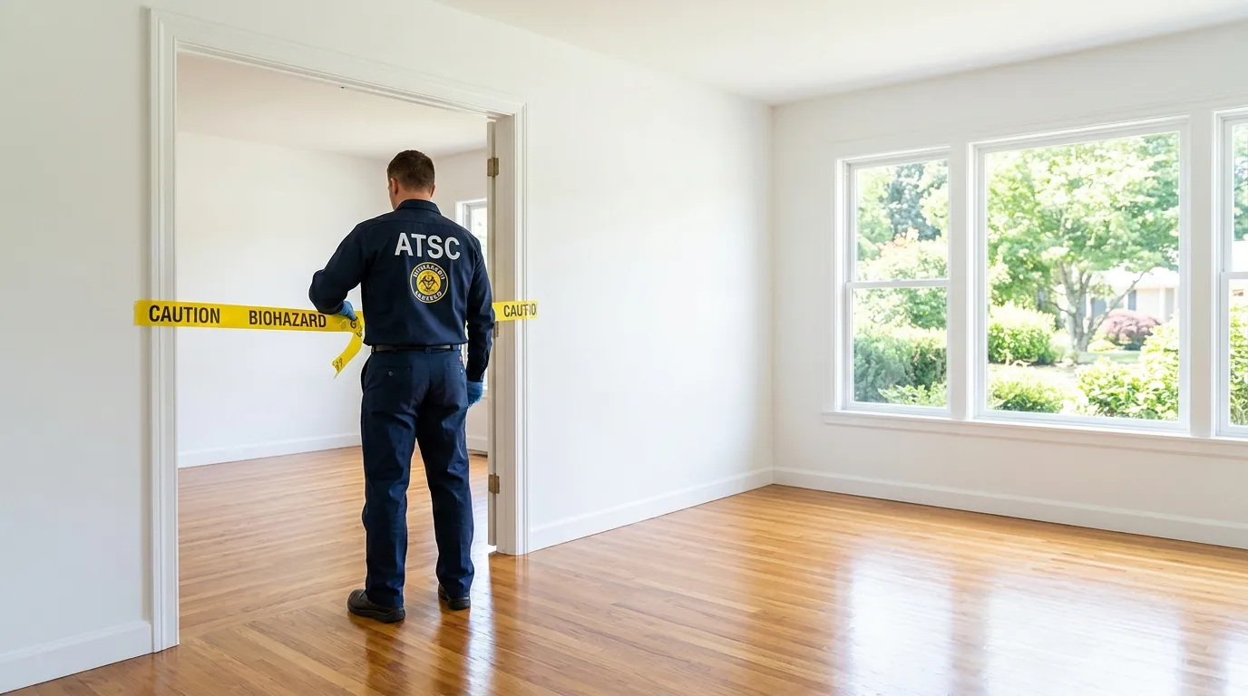 Certified biohazard cleanup crew performing Decomposition Cleanup in Fort Oglethorpe